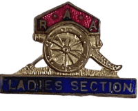 British Royal Artillery Association RAA Womens Section Enamel Pin Badge