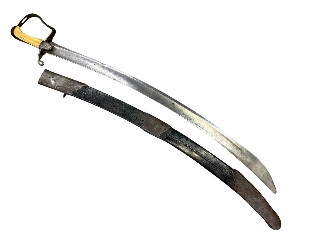 British 1796 Pattern Light Cavalry Kings 8th Irish Sword with Scabbard J Real British 1796 Pattern Light Cavalry Kings 8th Irish Sword with Scabbard J Real