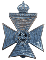 British KRRC Kings Royal Rifle Corps Cap Badge