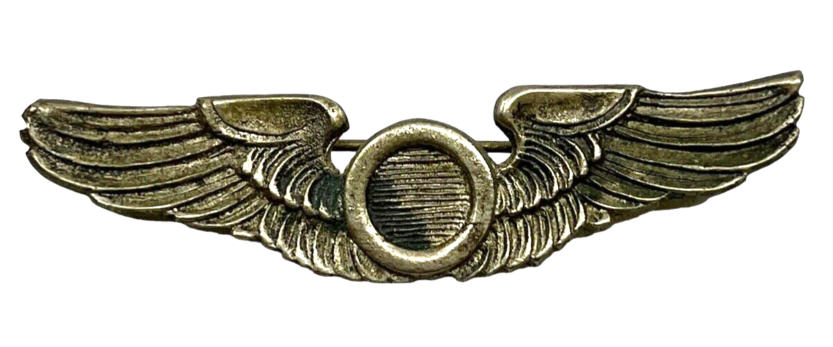 WW2 US USAAF Observer Wings Pin Back WW2 US USAAF Observer Wings Pin Back