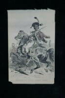 Napoleonic Era French Guides Grande Tenue Officer Postcard Napoleonic Era French Guides Grande Tenue Officer Postcard