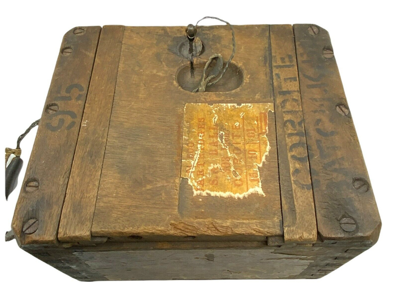 Boer War Canadian British 1901 Dated Wood .303 Ross Enfield Storage EMPTY Boer War Canadian British 1901 Dated Wood .303 Ross Enfield Storage EMPTY