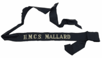 Royal Canadian Navy HMCS Mallard Cap Tally Full Length