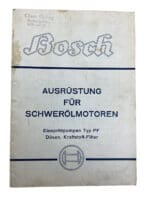 WW2 German Bosch Parts Catalogue Soft Cover Reference Book WW2 German Bosch Parts Catalogue Soft Cover Reference Book