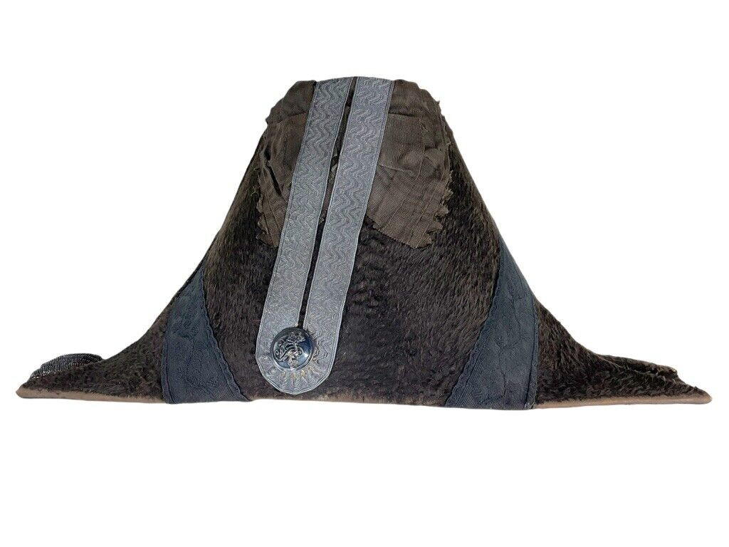 British Canadian Victorian Senior Officers Bicorn Fore and Aft Cap Japanned Tin British Canadian Victorian Senior Officers Bicorn Fore and Aft Cap Japanned Tin