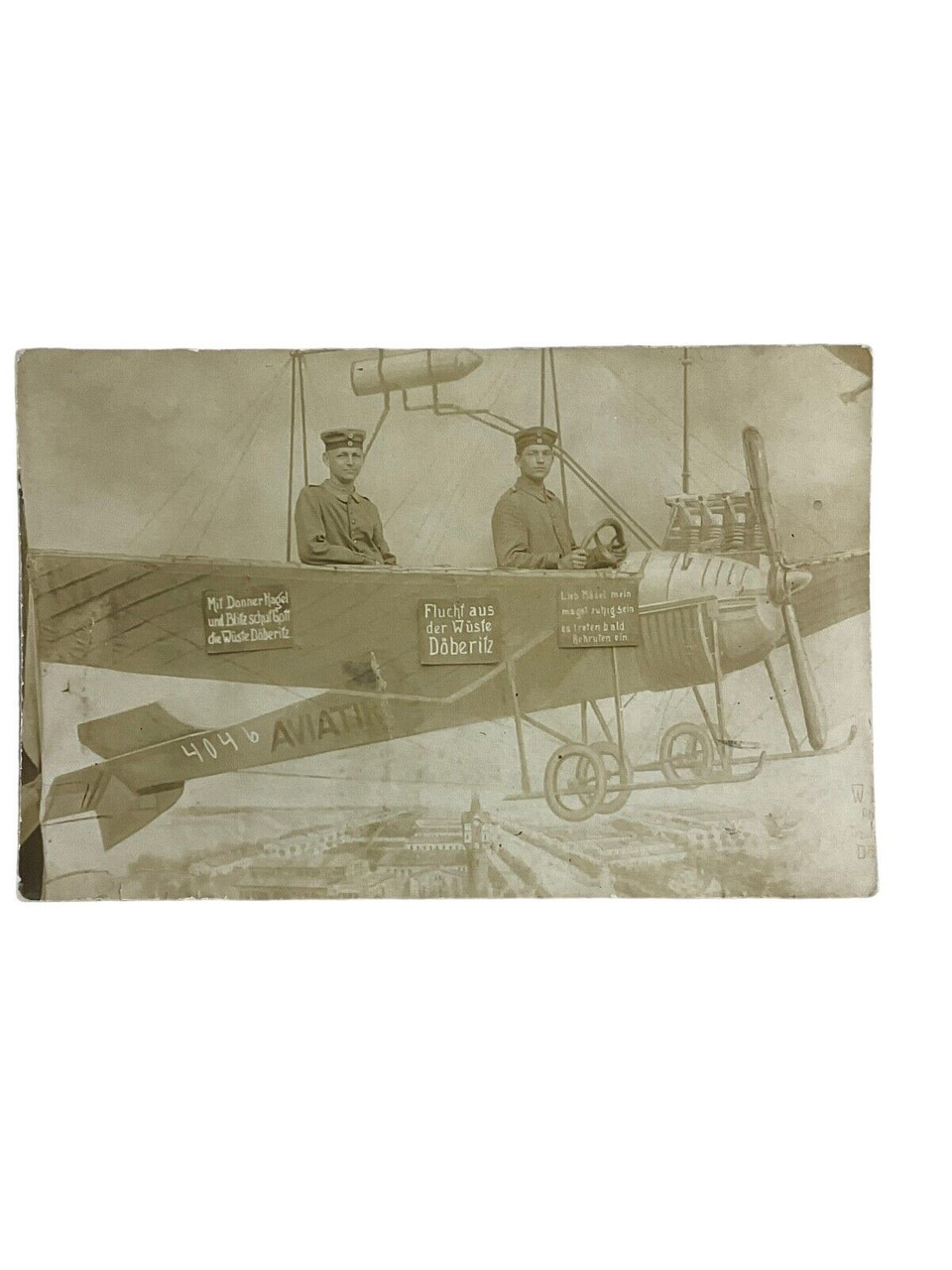 WW1 Austro Hungarian Aviation Photograph Postcard 8 WW1 Austro Hungarian Aviation Photograph Postcard 8