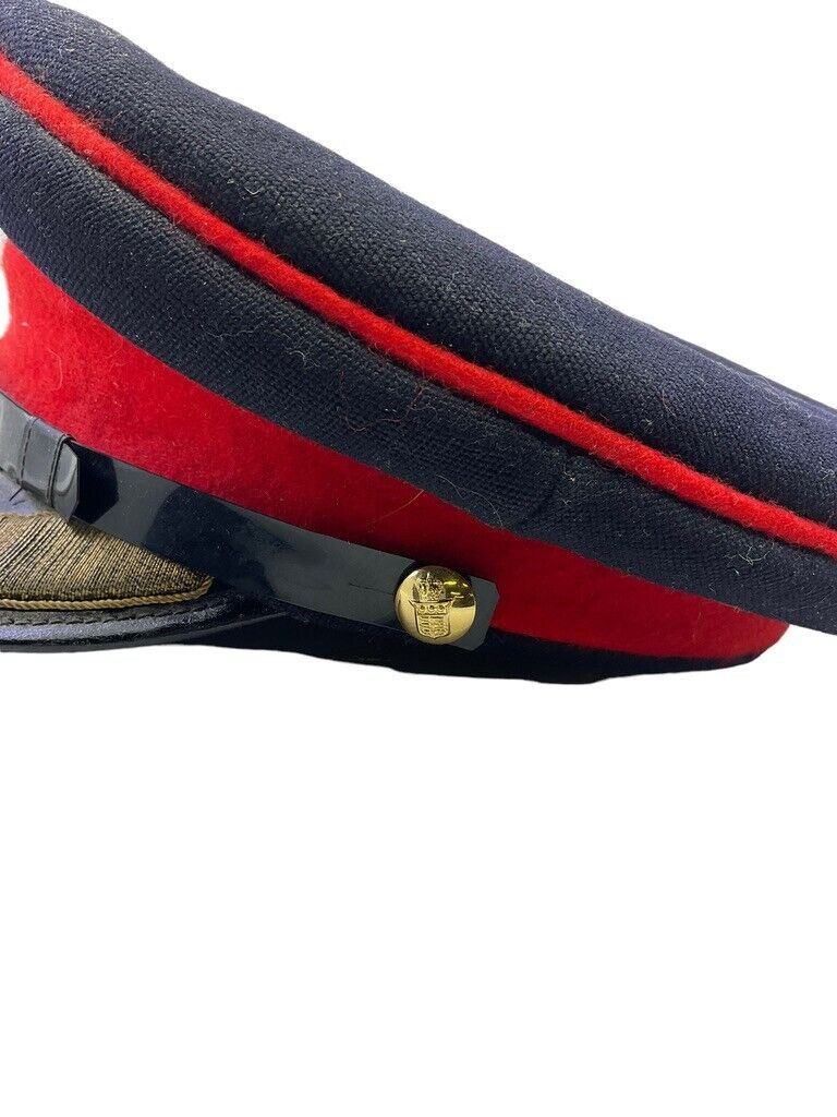 British ROC Ordnance Corps Officers Peak Cap Hat Made in Kowloon Size 7 1/8 British ROC Ordnance Corps Officers Peak Cap Hat Made in Kowloon Size 7 1/8