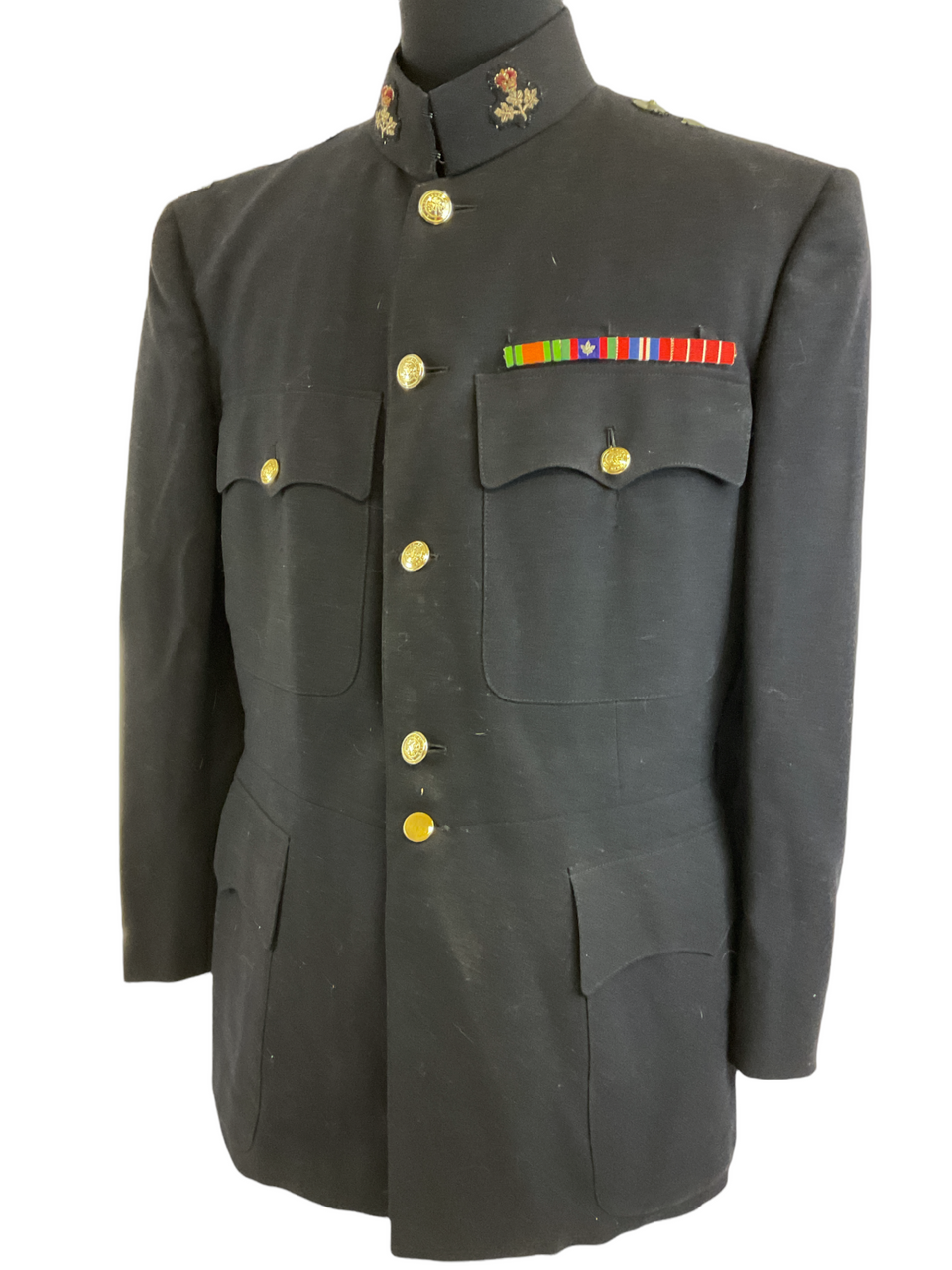 Canadian Guards Officers Patrol Blue Jacket Tunic Named & Dated 1966 Size 38 Canadian Guards Officers Patrol Blue Jacket Tunic Named & Dated 1966 Size 38