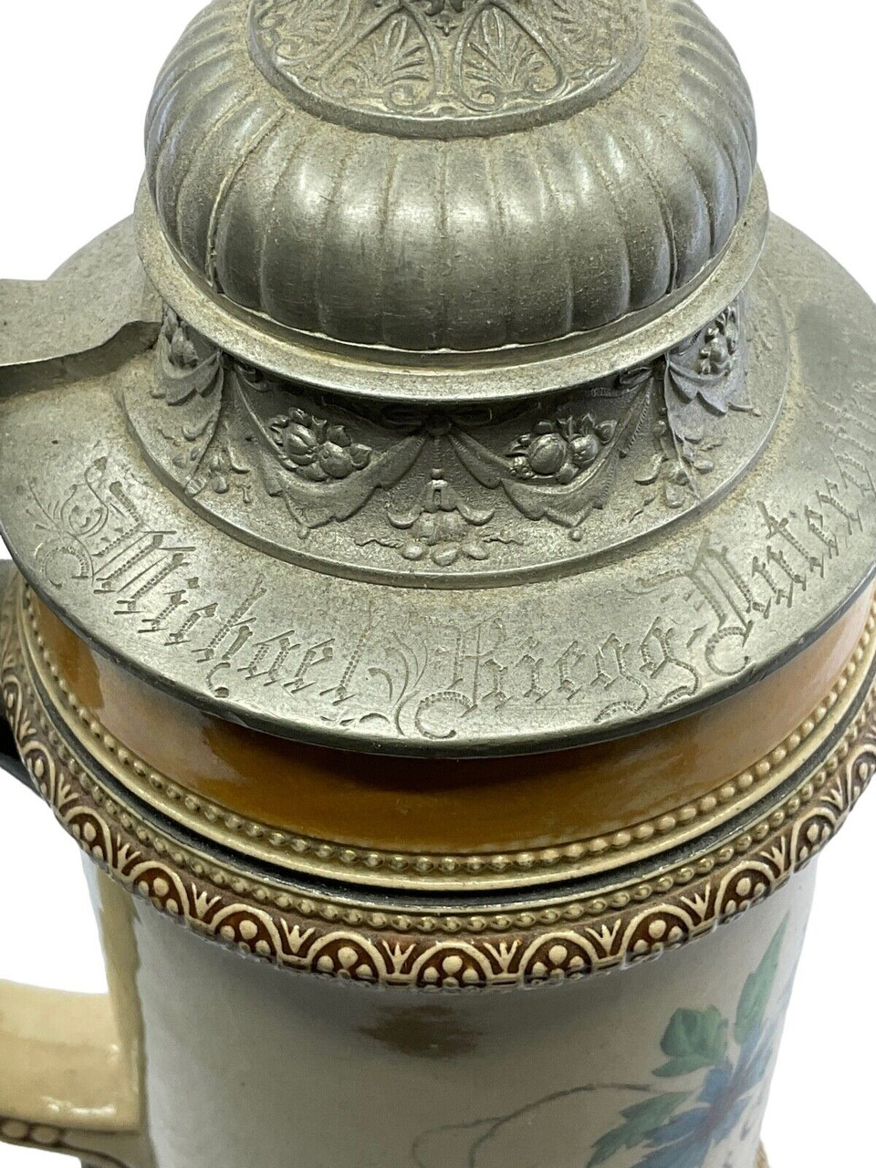 WW1 Imperial German 12th Bavarian Infantry Regiment Beer Stein 1/2 Litre WW1 Imperial German 12th Bavarian Infantry Regiment Beer Stein 1/2 Litre