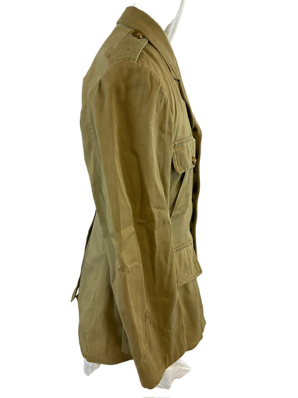 Pre WW2 Canadian Militia Khaki Officers Tropical Service Dress Uniform Jacket Pre WW2 Canadian Militia Khaki Officers Tropical Service Dress Uniform Jacket