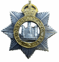 WW2 British Devonshire Regiment Officers Collar Badge