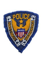 US Hastings Nebraska Police Patch