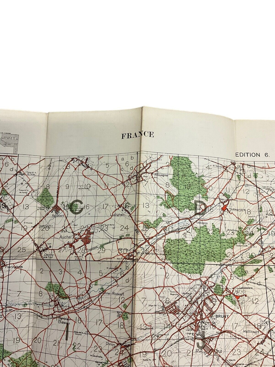 WW1 British Canadian BEF CEF Trench Map France No 36b WW1 British Canadian BEF CEF Trench Map France No 36b