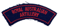 Royal Australian Artillery Shoulder Title Insignia Single