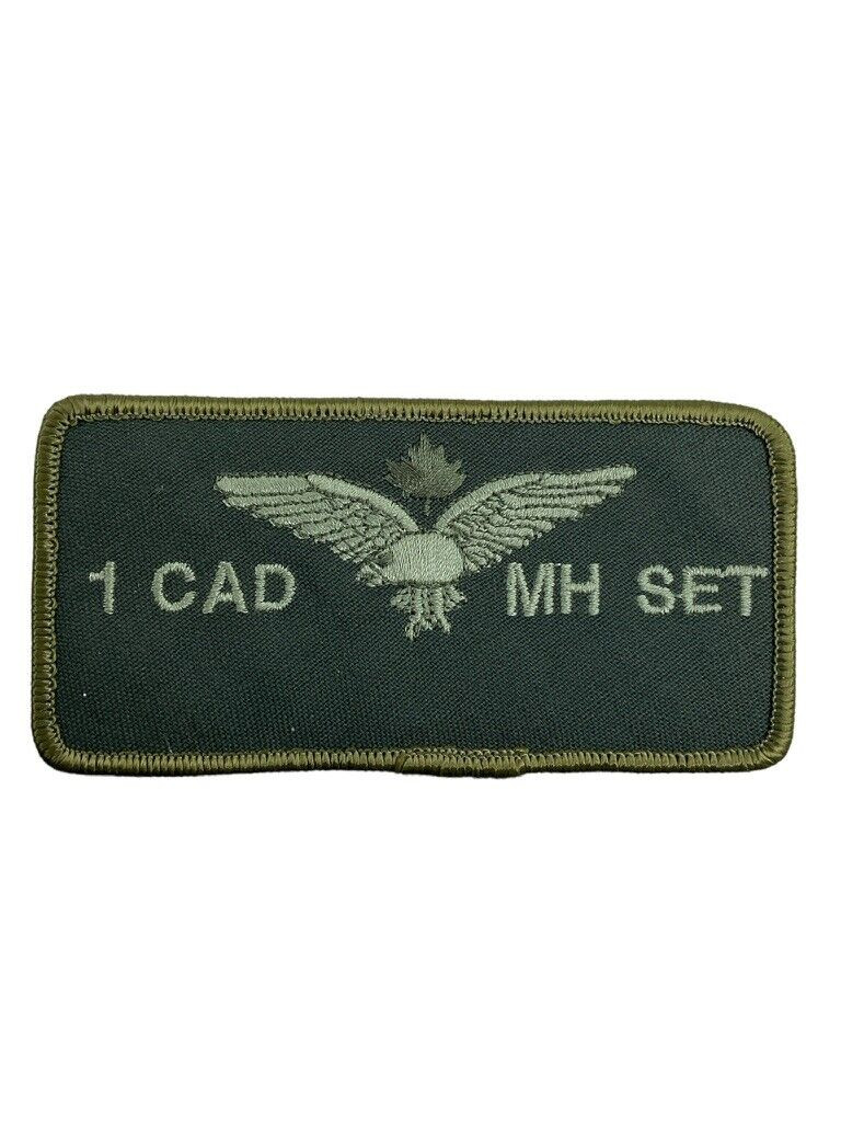 Canadian Forces RCAF 1 CAD Air Div Squadron Nametag OD Green Crest Patch Vintage Canadian Forces RCAF 1 CAD Air Div Squadron Nametag OD Green Crest Patch Vintage