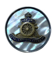 WW2 Canadian RCA Artillery Sweetheart Brooch Silver Pin Back WW2 Canadian RCA Artillery Sweetheart Brooch Silver Pin Back