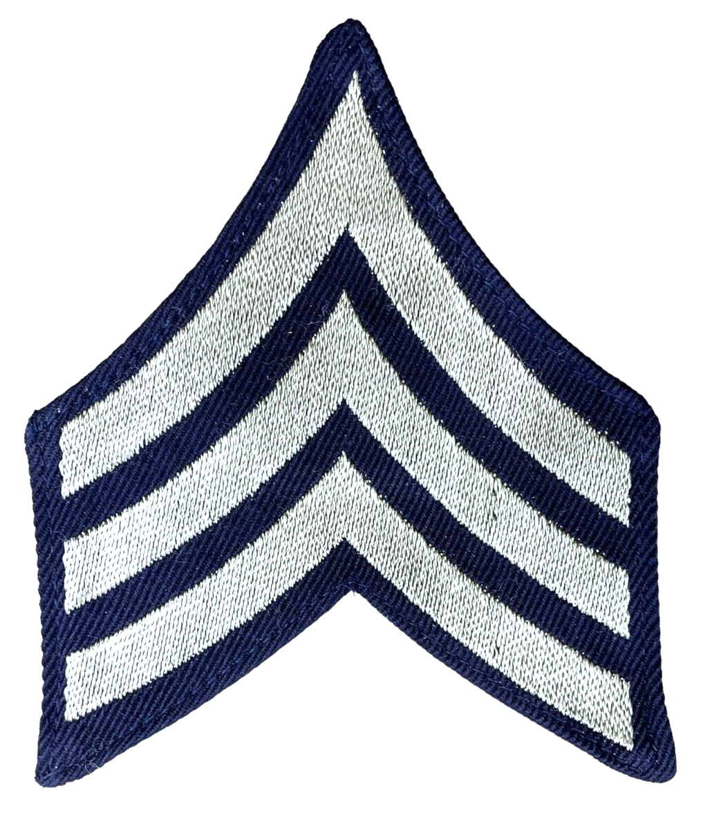 WW2 US Army Woven Sergeant Stripe Rank Insignia Single Patch WW2 US Army Woven Sergeant Stripe Rank Insignia Single Patch