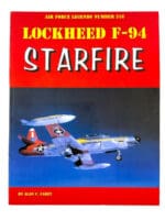 US USAF Lockheed F-94 Starfire Jet Aircraft SC Reference Book