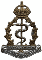 WW2 Canadian RCAMC Medical Corps Cap Badge