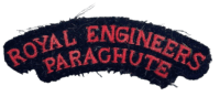 British Royal Engineers Parachute Shoulder Title Insignia Patch COPY