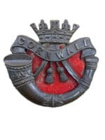 WW1 British BEF Cornwall Light Infantry OSD Officers Cap Badge