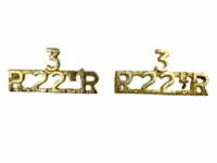 Canadian R22eR Van Doo's 3rd Battalion Collar Badge Pair