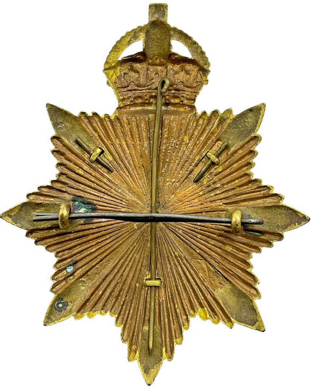 WW1 British Royal Marines Officers Helmet Plate WW1 British Royal Marines Officers Helmet Plate