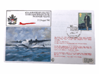 British RAF Commemorative Stamp Cover 40 Years Passenger Trans Atlantic Flights
