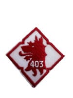 Canadian Forces RCAF 403 Squadron Wolf's Head Diamond Patch Crest Vintage