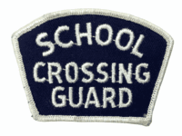 Canadian School Crossing Guard White Edge Police Department Patch