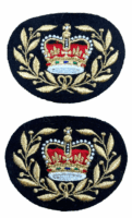 Canadian Forces MWO Master Warrant Officer Mylar Sleeve Rank Insignia Patch Pair