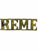 WW2 British REME Royal Electrical Mechanical Engineers Shoulder Title Single