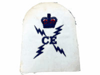 British RN Navy Control Electrician Sleeve Patch