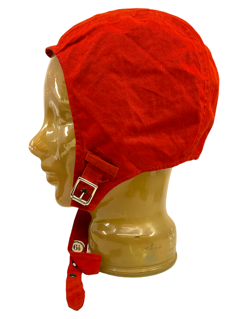 Australian RAAF Hi Visibility Red Bail Out Cap Flying Helmet Size 6 7/8 Australian RAAF Hi Visibility Red Bail Out Cap Flying Helmet Size 6 7/8