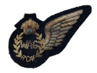 WW2 Canadian RCAF WAG Wireless Air Gunner Bullion Wire Wing WW2 Canadian RCAF WAG Wireless Air Gunner Bullion Wire Wing