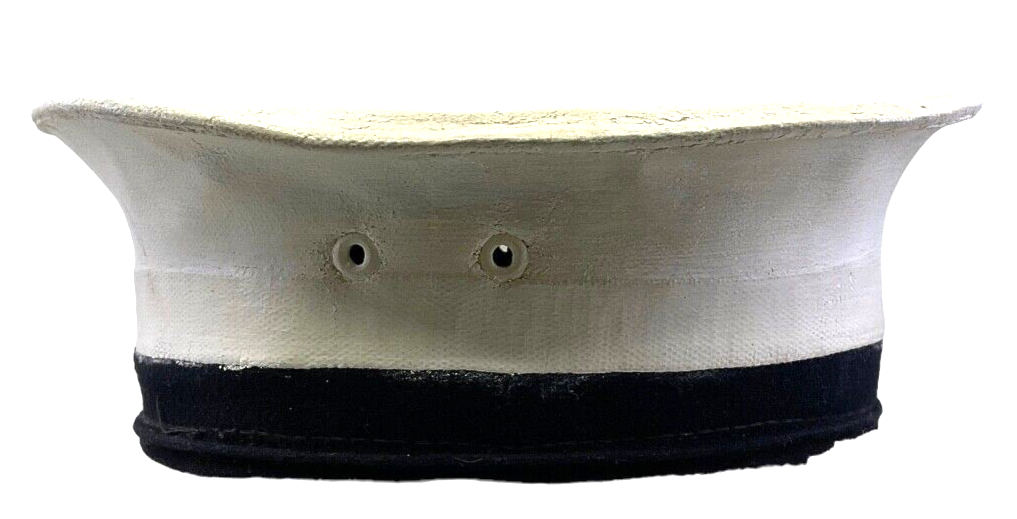 WW2 Royal Canadian Navy Ratings White Top Cap Size 7 WW2 Royal Canadian Navy Ratings White Top Cap Size 7
