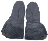 WW2 Canadian 48th Highlanders Service No Marked Leather Mitts Gloves