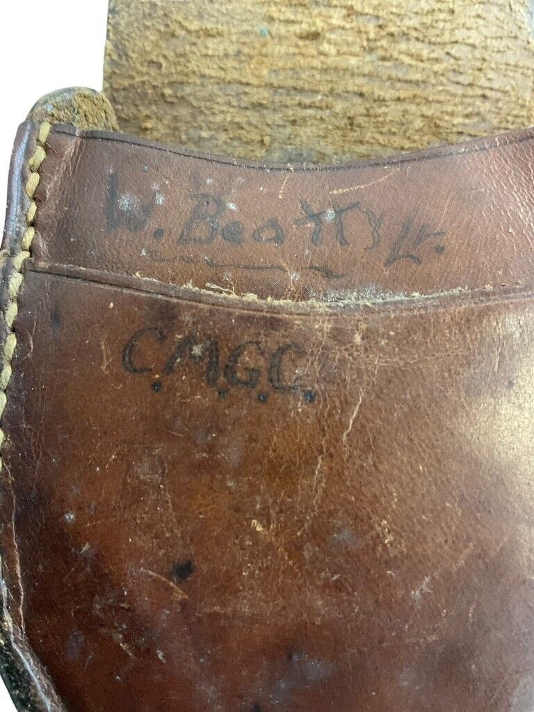 WW1 Canadian CEF Named Officers Compass with Leather Pouch W Beatty CMGC WW1 Canadian CEF Named Officers Compass with Leather Pouch W Beatty CMGC