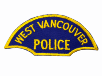 Canadian West Vancouver British Columbia Gold Edge Police Patch