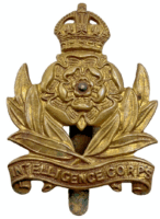 WW2 British Intelligence Corps Cap Badge