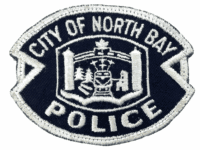 Canadian City Of North Bay Ontario White Edge Police Patch Canadian City Of North Bay Ontario White Edge Police Patch