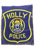 US Holly Police Patch Obsolete Unfinished