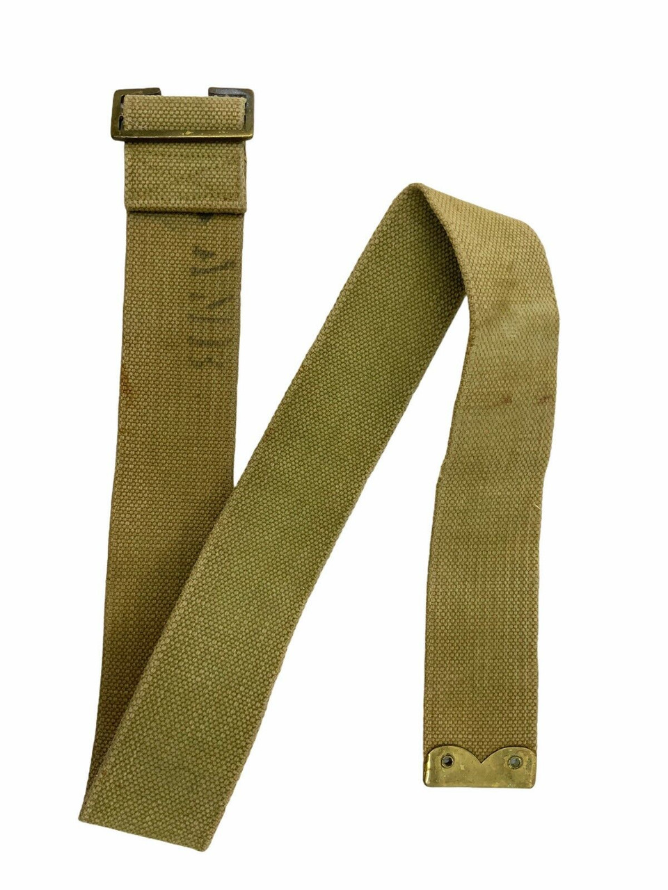 WW1 British P08 Web Cross Strap AMB Marked WW1 British P08 Web Cross Strap AMB Marked