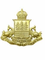 WW2 Canadian Le Regiment Du Saguenay Cap Badge