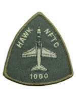 Canadian Forces RCAF Hawk NFTC 1000 Hours OD Green Crest Patch Vintage Canadian Forces RCAF Hawk NFTC 1000 Hours OD Green Crest Patch Vintage