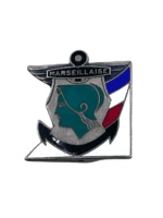 French Forces Navy Naval Enamel Marseillaise Pin Back Badge
