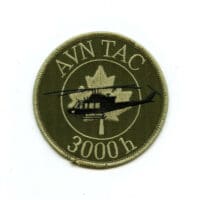RCAF CAF Canadian 3000 Hrs Aviation Tactical French Squadron OD Crest Patch
