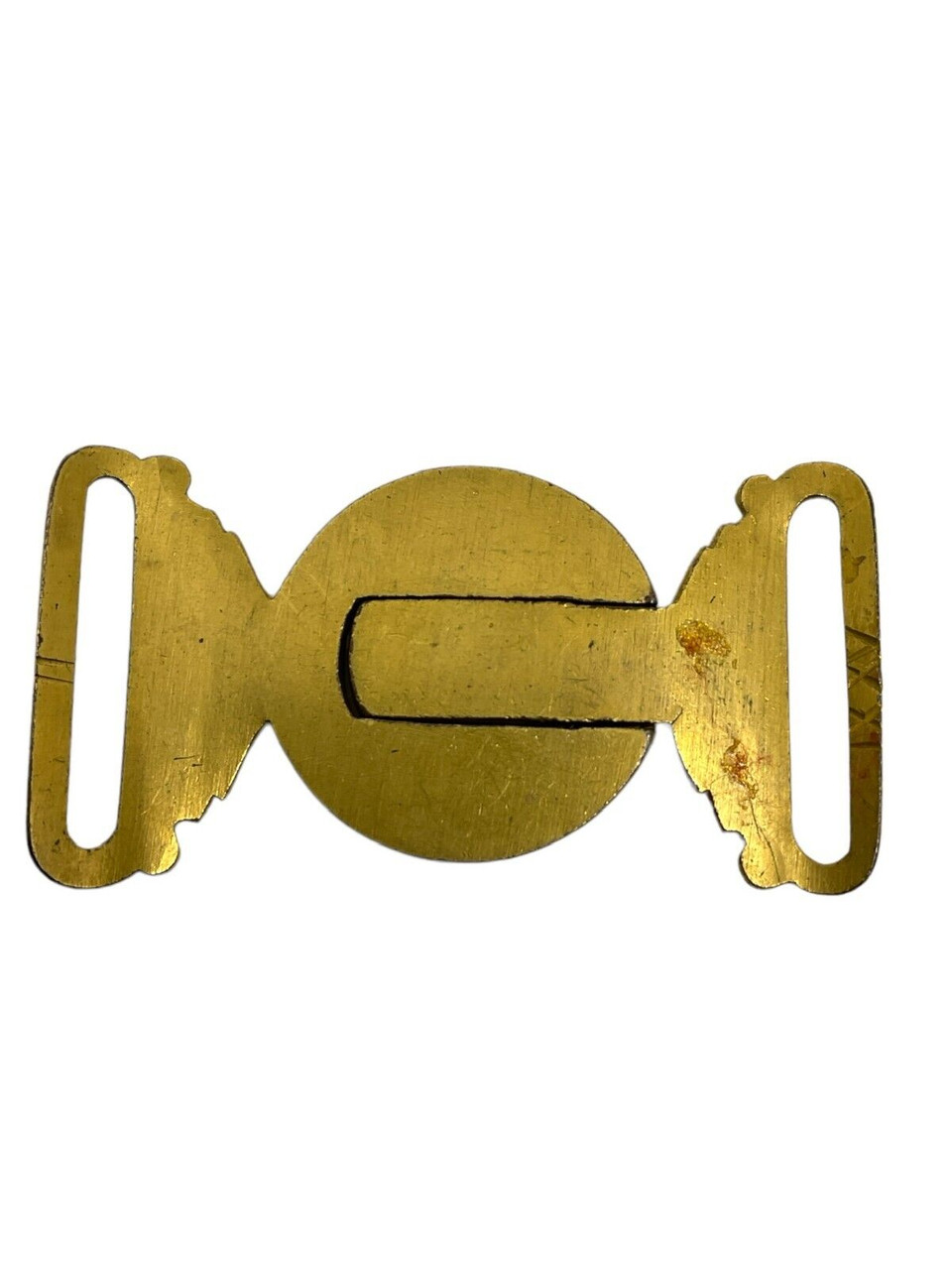 British Victorian Officers Gilt and Silver Small Belt Buckle British Victorian Officers Gilt and Silver Small Belt Buckle