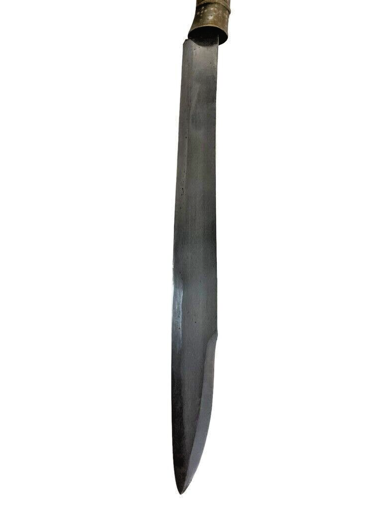 South East Asian Knife with Horn Handle and Scabbard Vintage South East Asian Knife with Horn Handle and Scabbard Vintage