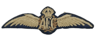 WW1 Australian AFC Royal Flying Corps Pilots Wing Brown Wreath RARE